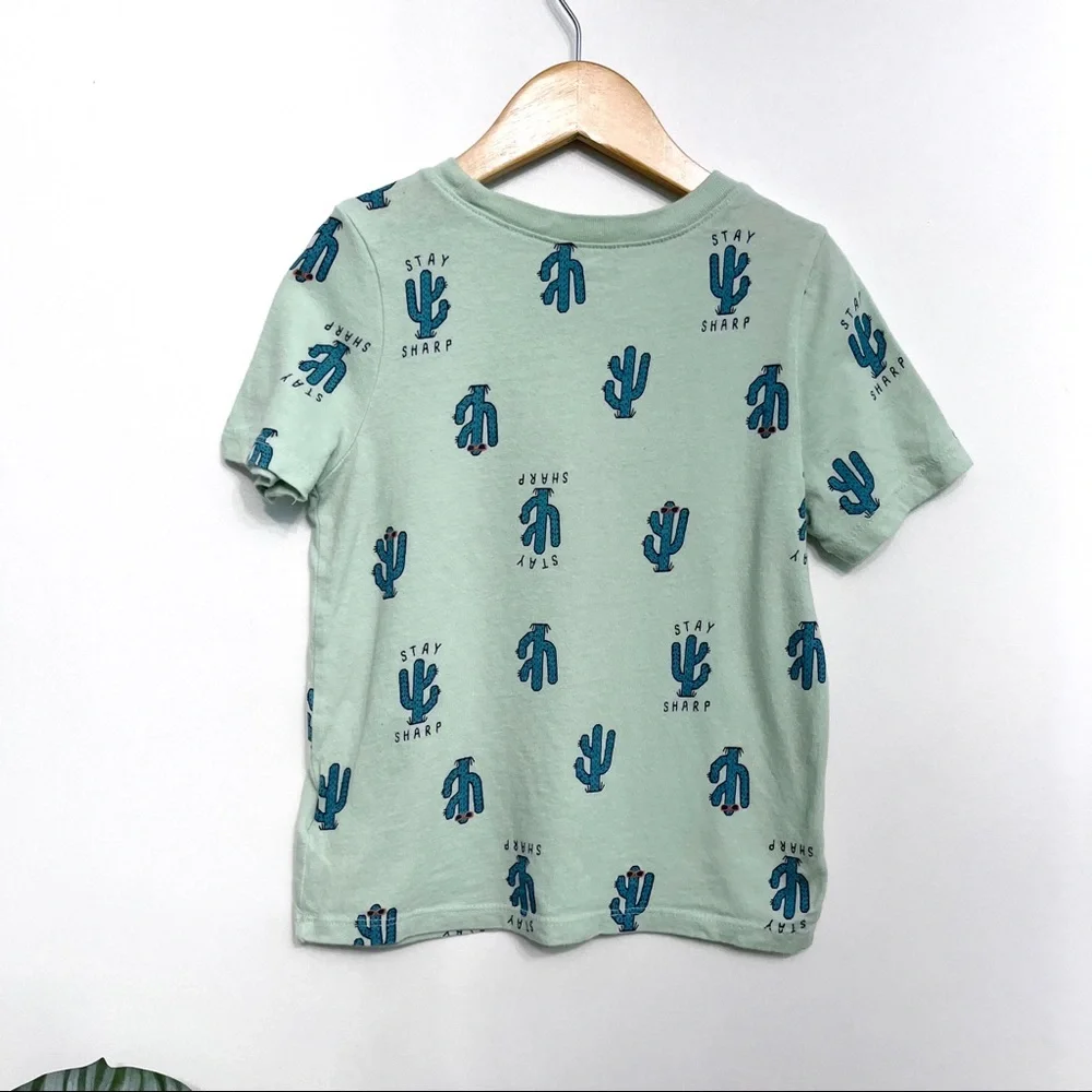 old navy | stay sharp cactus southwestern print tee mint green 5t